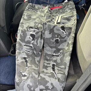Men's Slim Fit Camouflage Jeans